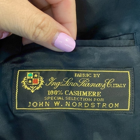 Loro Piana Black Cashmere Button Down Blazer Jacket 46R - Picture 7 of 10